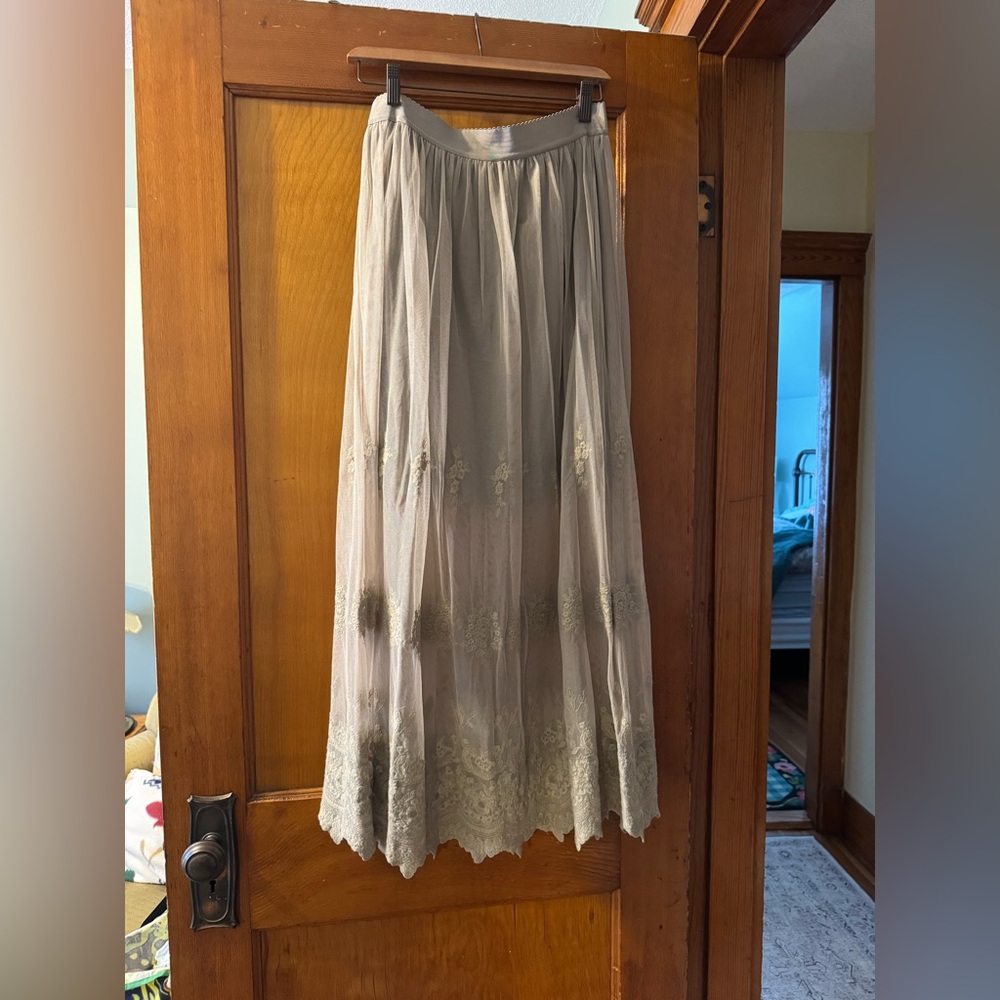 Wrap London Maxi Two tier sheer skirt